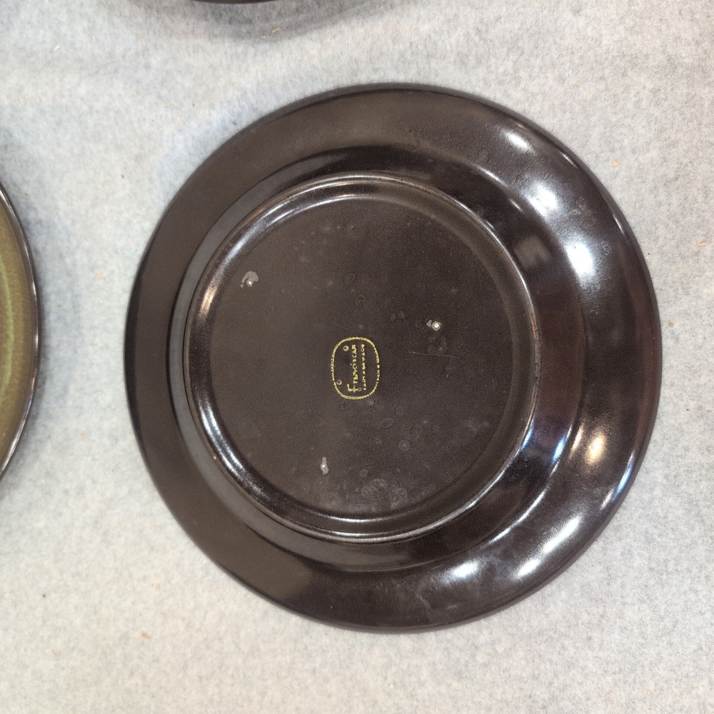 Franciscan Madeira Plates Set of 12 Dinner Salad Bread Butter Olive Green Brown - Picture 10 of 14